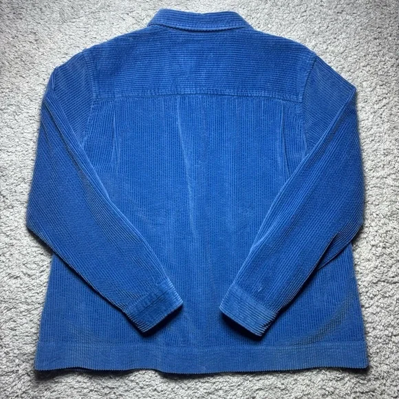 LL Bean Jacket Womens Extra Large Corduroy Button Up Shacket Soft Cozy Outdoors - Picture 6 of 7